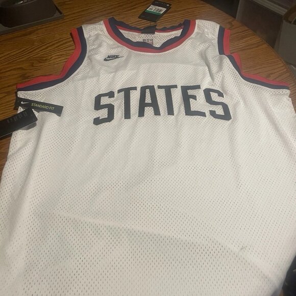 Nike USA National Soccer Team 2020 Basketball Jersey Dri-Fit CI8342-100 Mens XL - Picture 1 of 1
